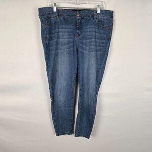 Celebrity Gold Jeans Women's 18W Blue Kings of Leon High Rise Skinny Cropped